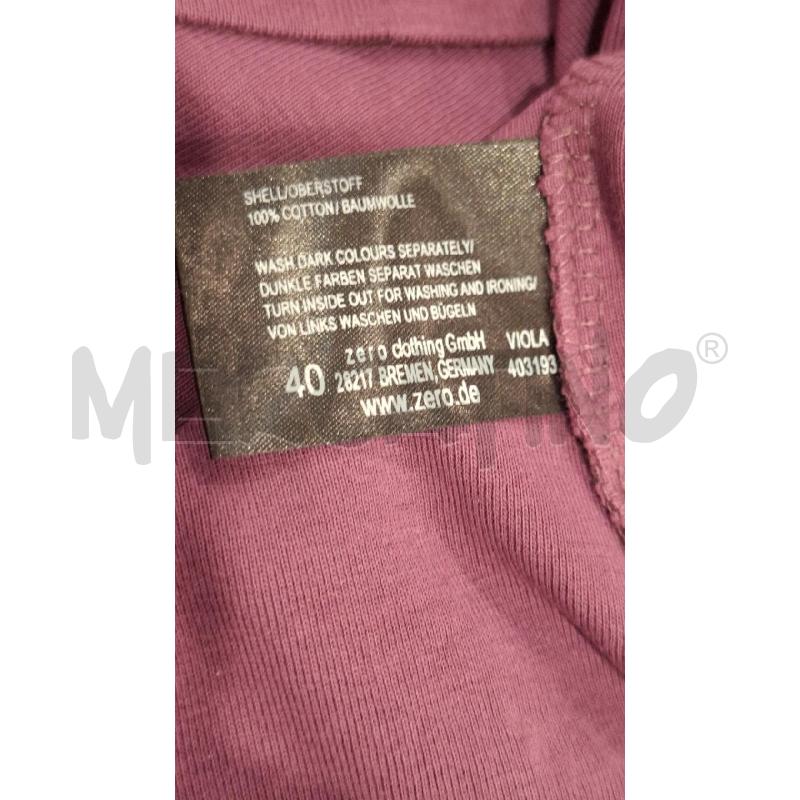 T SHIRT DONNA ZERO VIOLA SCOLLO A V | Mercatino dell'Usato Salerno fratte 4