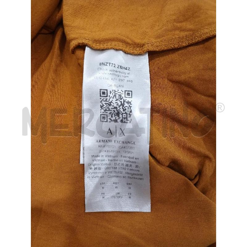 T SHIRT UOMO ARMANI EXCHANGE SENAPE | Mercatino dell'Usato Salerno fratte 4