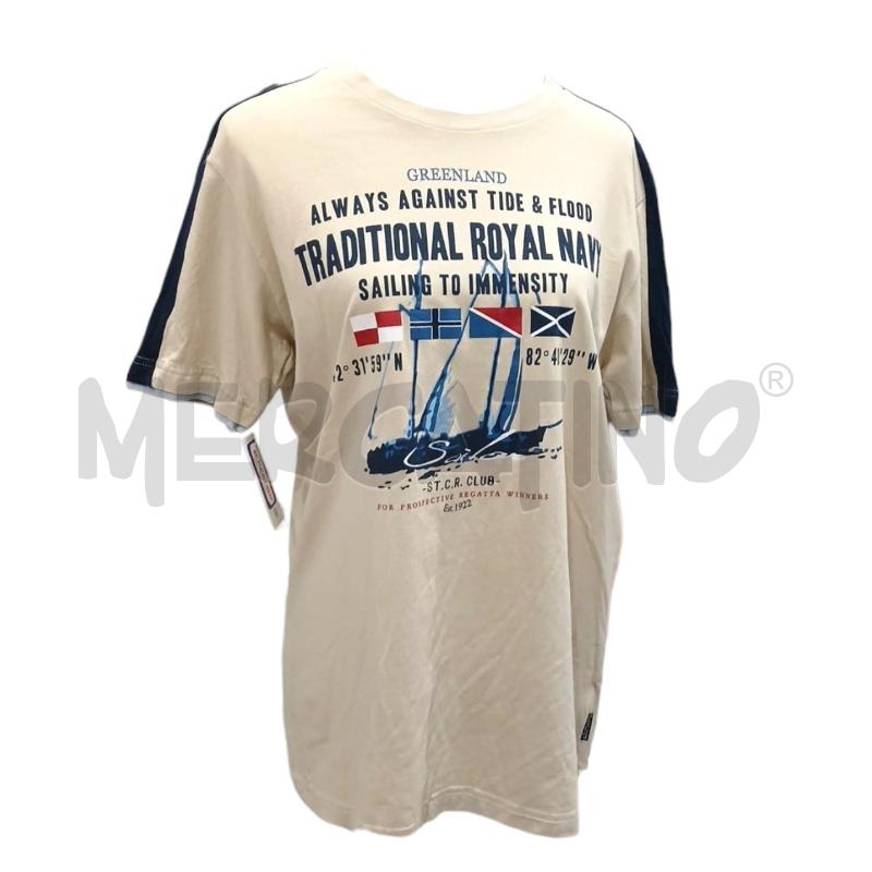 T SHIRT UOMO GREENLAND BEIGE | Mercatino dell'Usato Salerno fratte 1