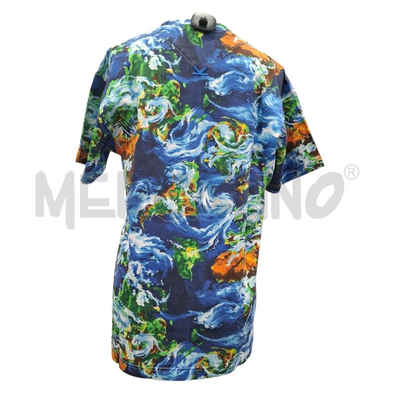 T SHIRT UOMO KENZO DIS. BLU VERDE RANCIO | Mercatino dell'Usato Salerno fratte 2