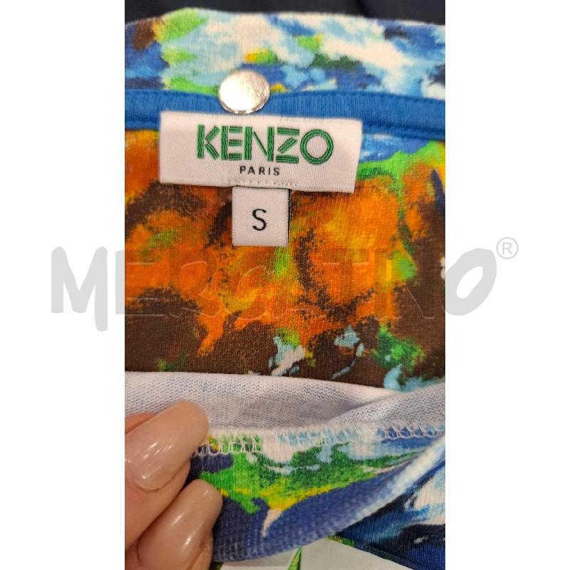 T SHIRT UOMO KENZO DIS. BLU VERDE RANCIO | Mercatino dell'Usato Salerno fratte 3