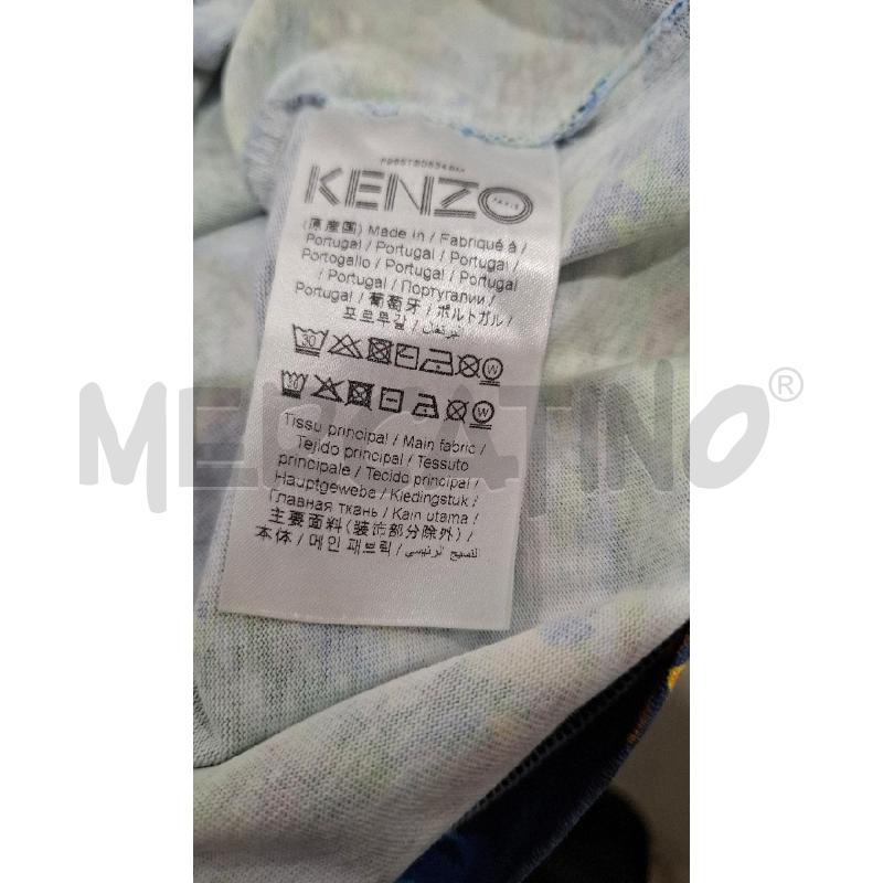 T SHIRT UOMO KENZO DIS. BLU VERDE RANCIO | Mercatino dell'Usato Salerno fratte 4