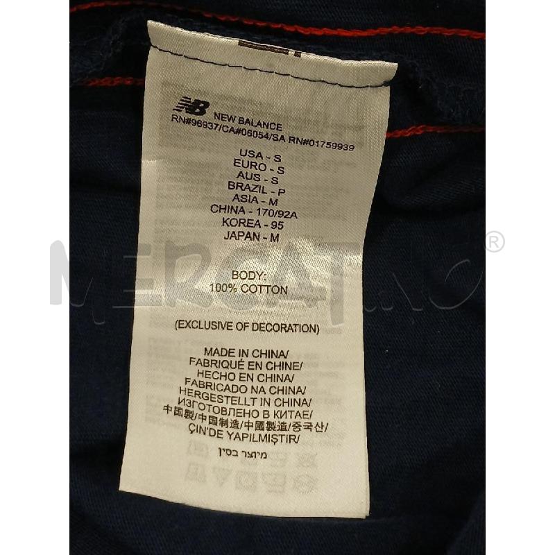 T SHIRT UOMO NEW BALANCE BLU  | Mercatino dell'Usato Salerno fratte 4
