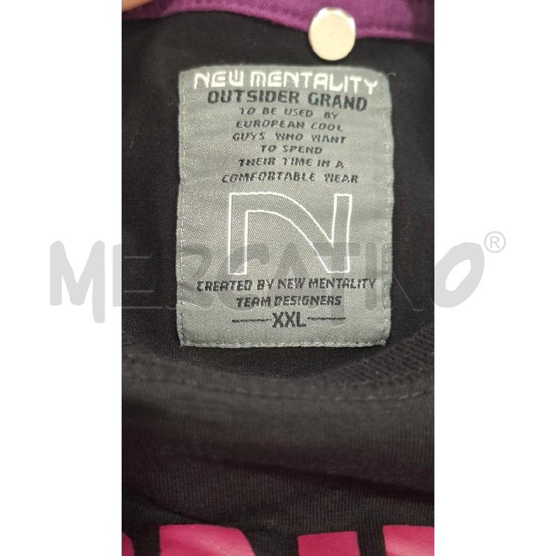 T SHIRT UOMO NEW MENTALITY NERA VOLTO SCRITTA WARNING | Mercatino dell'Usato Salerno fratte 3
