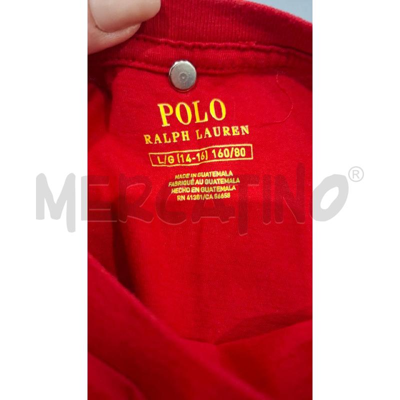 T SHIRT UOMO POLO RALPH LAUREN ROSSA | Mercatino dell'Usato Salerno fratte 3