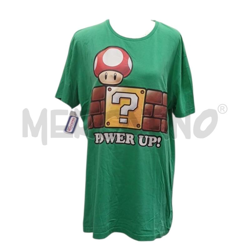 T SHIRT UOMO SUPER MARIO VERDE POWER UP | Mercatino dell'Usato Salerno fratte 1