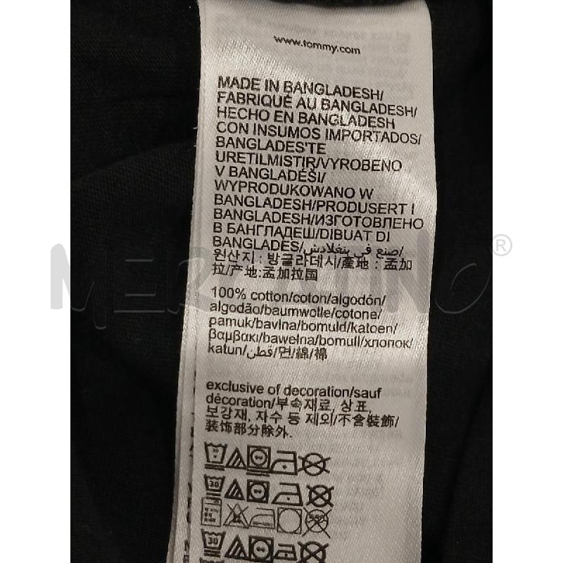 T SHIRT UOMO TOMMY HILFIGHER NERA | Mercatino dell'Usato Salerno fratte 4
