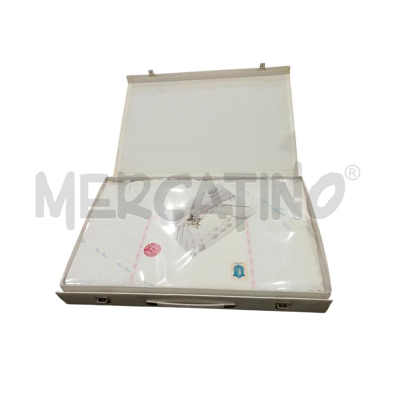 VALIGIA COMPL. MATRIM. CON COPRILETTO RICH. ROSA MISTO LINO | Mercatino dell'Usato Salerno fratte 1