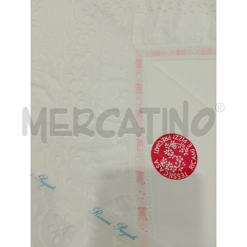 VALIGIA COMPL. MATRIM. CON COPRILETTO RICH. ROSA MISTO LINO | Mercatino dell'Usato Salerno fratte 2