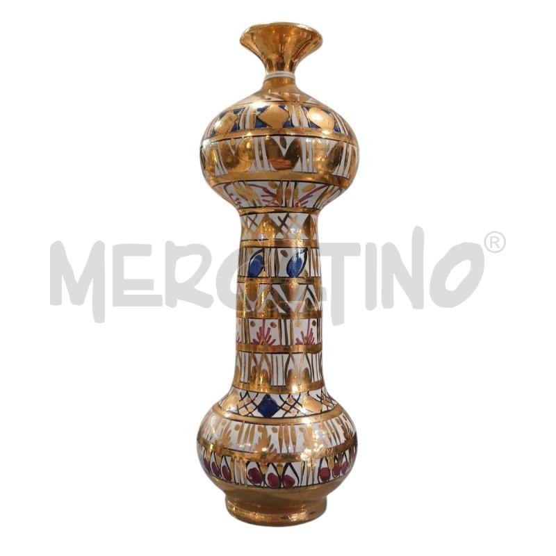 VASETTO DE MARINIS VIETRI DECORO GEOMETRICO DORATO | Mercatino dell'Usato Salerno fratte 1
