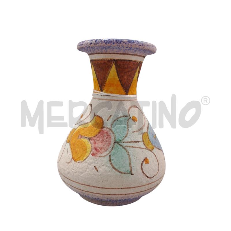 VASETTO D'AMICO CERAMICA VIETRESE BIANCO FIORI  | Mercatino dell'Usato Salerno fratte 1