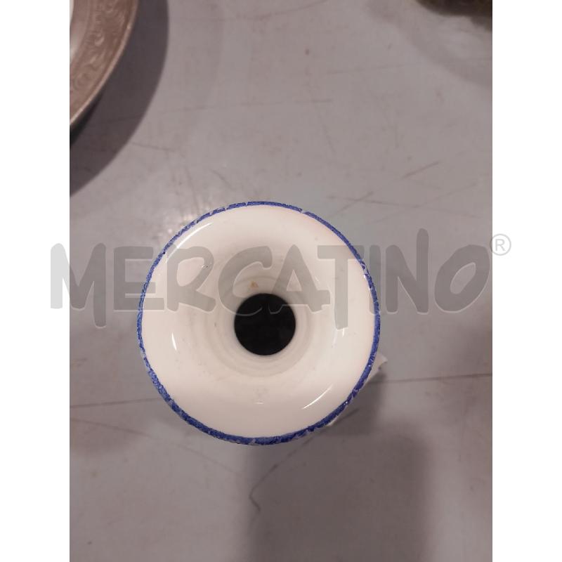 VASETTO D'AMICO CERAMICA VIETRESE BIANCO FIORI  | Mercatino dell'Usato Salerno fratte 2