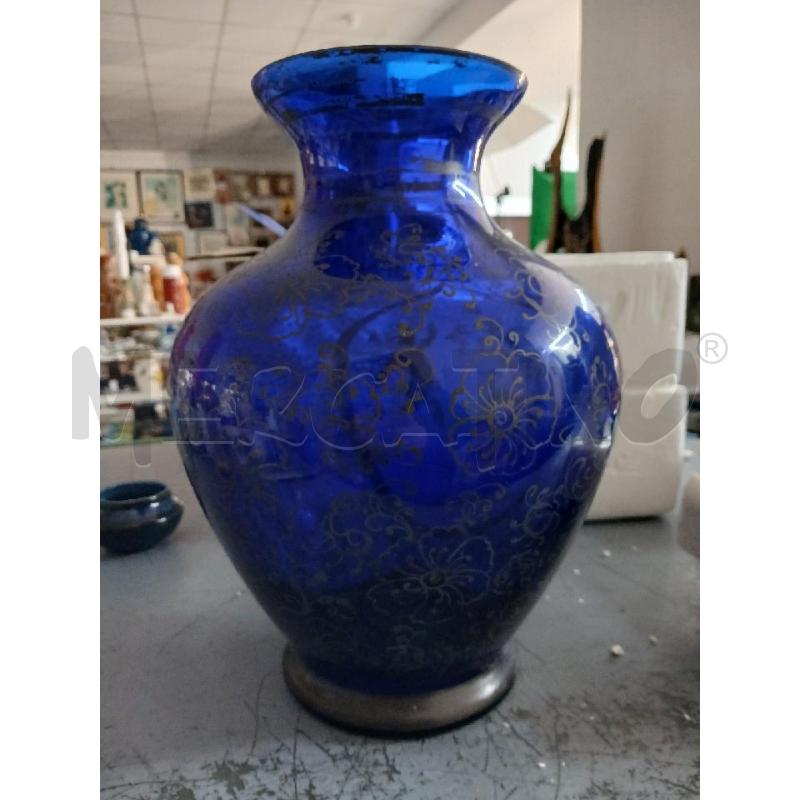 VASO ANTICO VENEZIANO BLU 30 CM  | Mercatino dell'Usato Salerno fratte 5