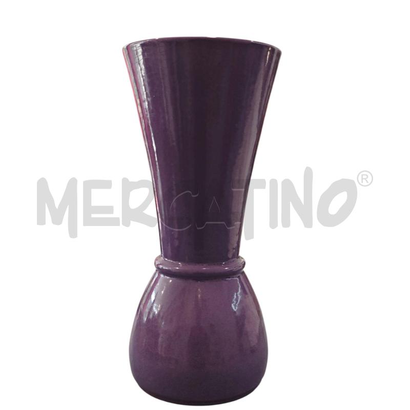 VASO ERNESTINE VIOLA VI069 N2 H 41 CM DIA 19 CM CIRCA | Mercatino dell'Usato Salerno fratte 1