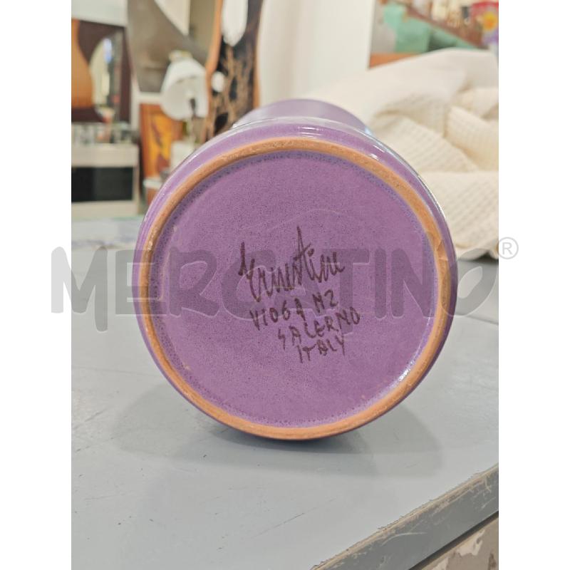 VASO ERNESTINE VIOLA VI069 N2 H 41 CM DIA 19 CM CIRCA | Mercatino dell'Usato Salerno fratte 2