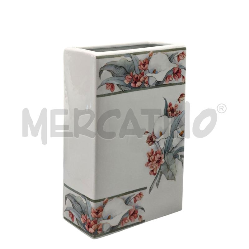 VASO ROSENTHAL TEAN BIANCO CON FIORI CALLE | Mercatino dell'Usato Salerno fratte 1