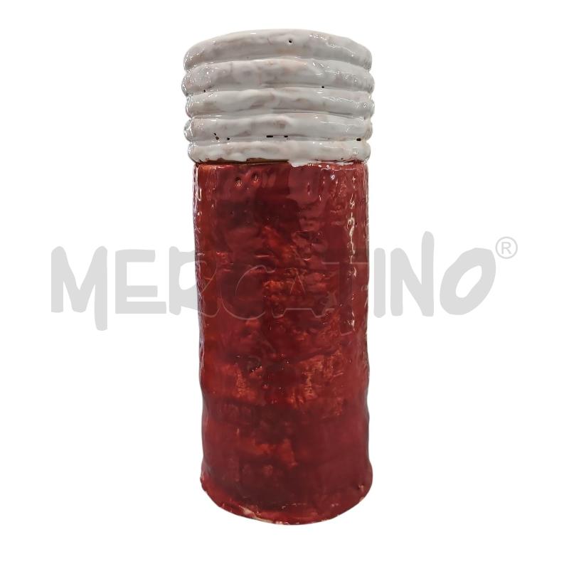 VASO ROSSO BIANCO COLOMBINO CAPOZZOLO ALESSANDRO | Mercatino dell'Usato Salerno fratte 1