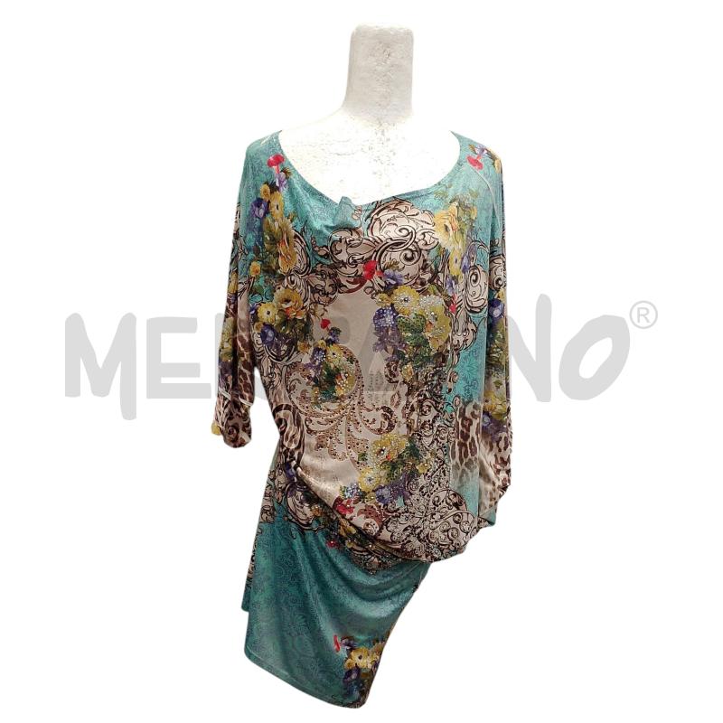 VESTITO/MAGLIA DONNA CARAMEL FROM MIAMI AZZ.ANIMALIER BRILL APPL.   | Mercatino dell'Usato Salerno fratte 1
