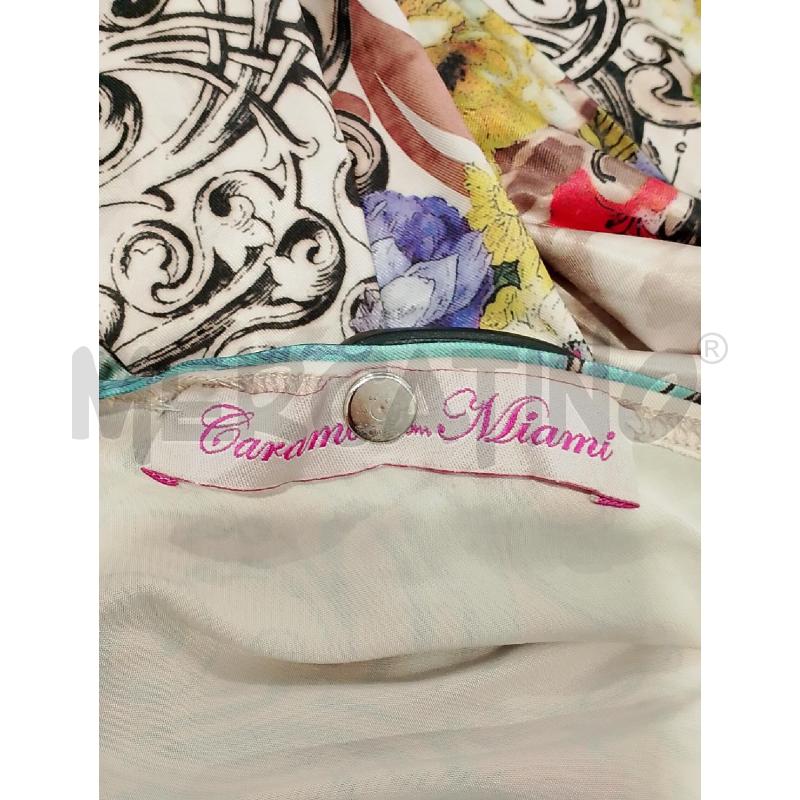 VESTITO/MAGLIA DONNA CARAMEL FROM MIAMI AZZ.ANIMALIER BRILL APPL.   | Mercatino dell'Usato Salerno fratte 3