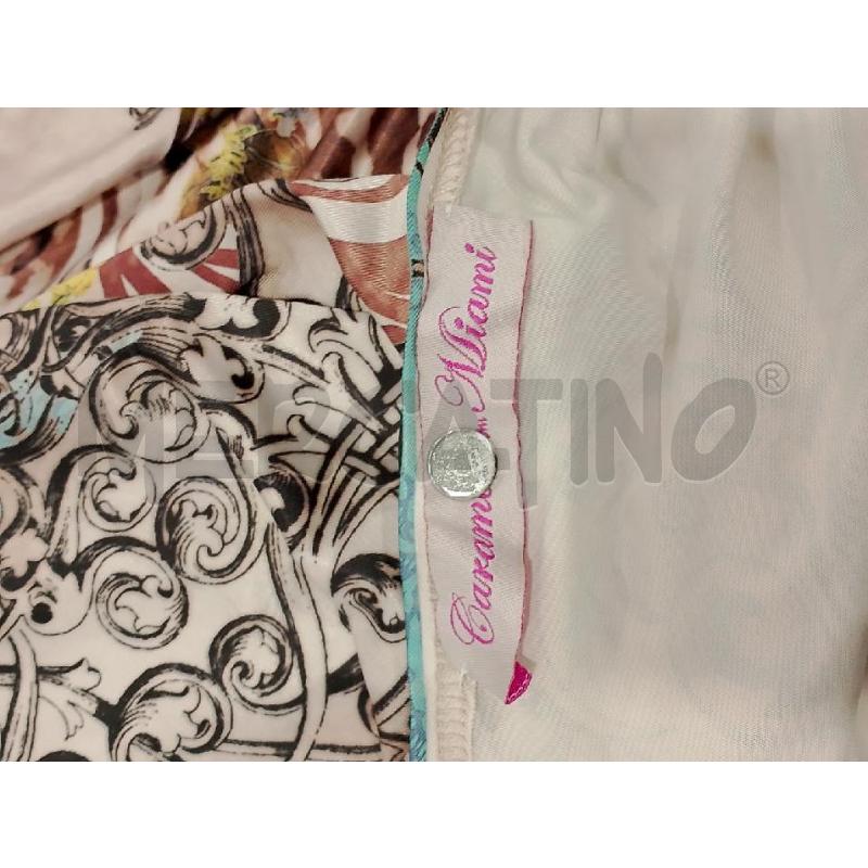VESTITO/MAGLIA DONNA CARAMEL FROM MIAMI AZZ.ANIMALIER BRILL APPL.   | Mercatino dell'Usato Salerno fratte 4
