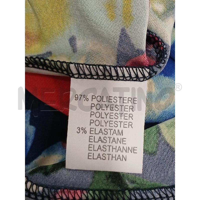 VESTITO CARLA FERRONI CAROL BLU FANT. FIORI | Mercatino dell'Usato Salerno fratte 4
