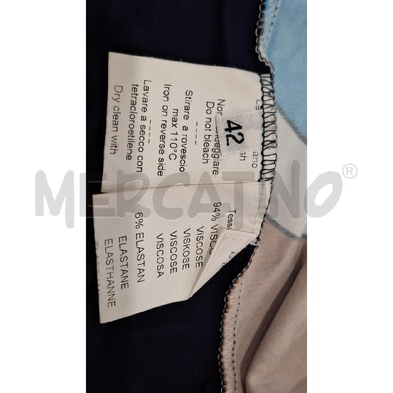 VESTITO DONNA 1 ONE BLU NAVY FANT BEIGE FIORI | Mercatino dell'Usato Salerno fratte 4