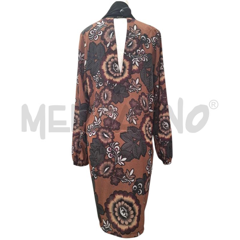 VESTITO DONNA ARTIGLI FANT MARRONE CHIARA CON FIORI | Mercatino dell'Usato Salerno fratte 2