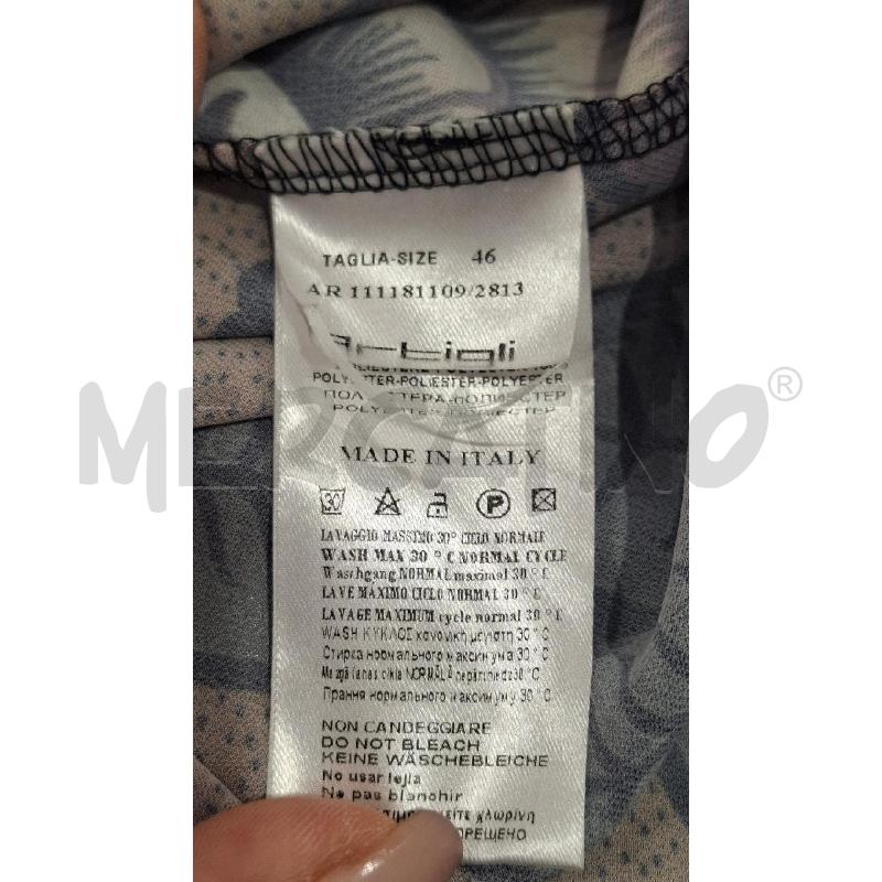 VESTITO DONNA ARTIGLI FANT MARRONE CHIARA CON FIORI | Mercatino dell'Usato Salerno fratte 4