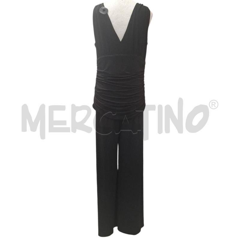 VESTITO DONNA A PANTALONE JOSEPH RIBKOFF NERO | Mercatino dell'Usato Salerno fratte 2