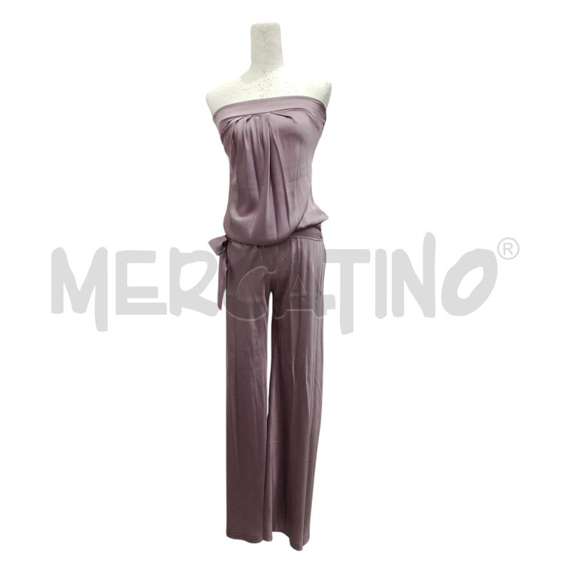 VESTITO DONNA A PANTALONE PATRIZIA PEPE LILLA IN SETA | Mercatino dell'Usato Salerno fratte 1