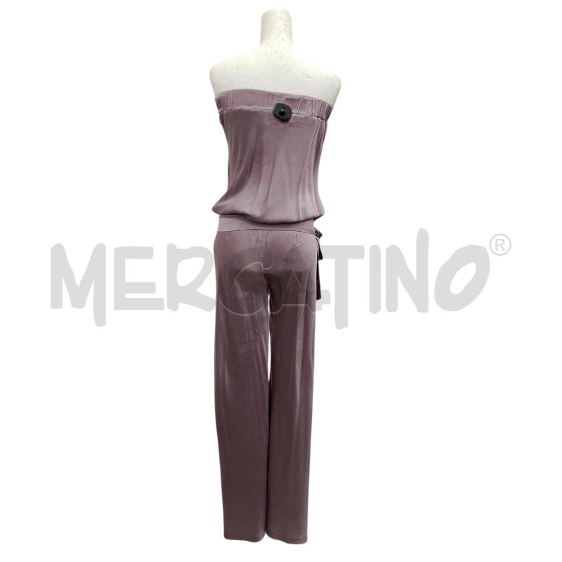 VESTITO DONNA A PANTALONE PATRIZIA PEPE LILLA IN SETA | Mercatino dell'Usato Salerno fratte 2