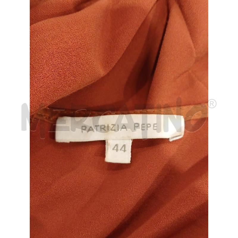 VESTITO DONNA A PANTALONE PATRIZIA PEPE MARRONE CAMMELLO | Mercatino dell'Usato Salerno fratte 3