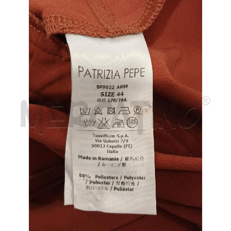 VESTITO DONNA A PANTALONE PATRIZIA PEPE MARRONE CAMMELLO | Mercatino dell'Usato Salerno fratte 4
