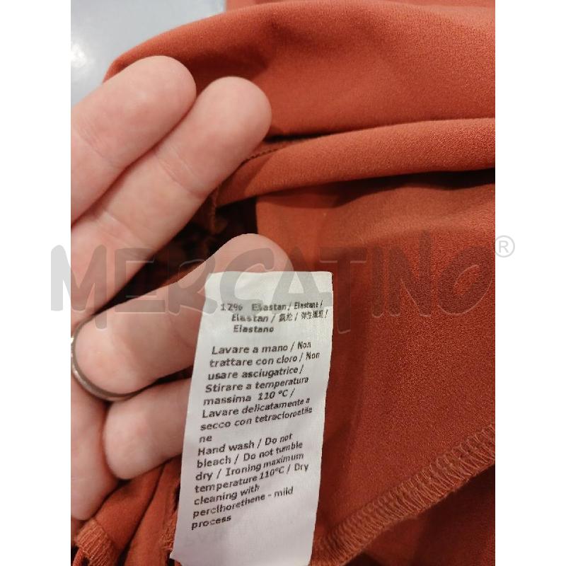 VESTITO DONNA A PANTALONE PATRIZIA PEPE MARRONE CAMMELLO | Mercatino dell'Usato Salerno fratte 5