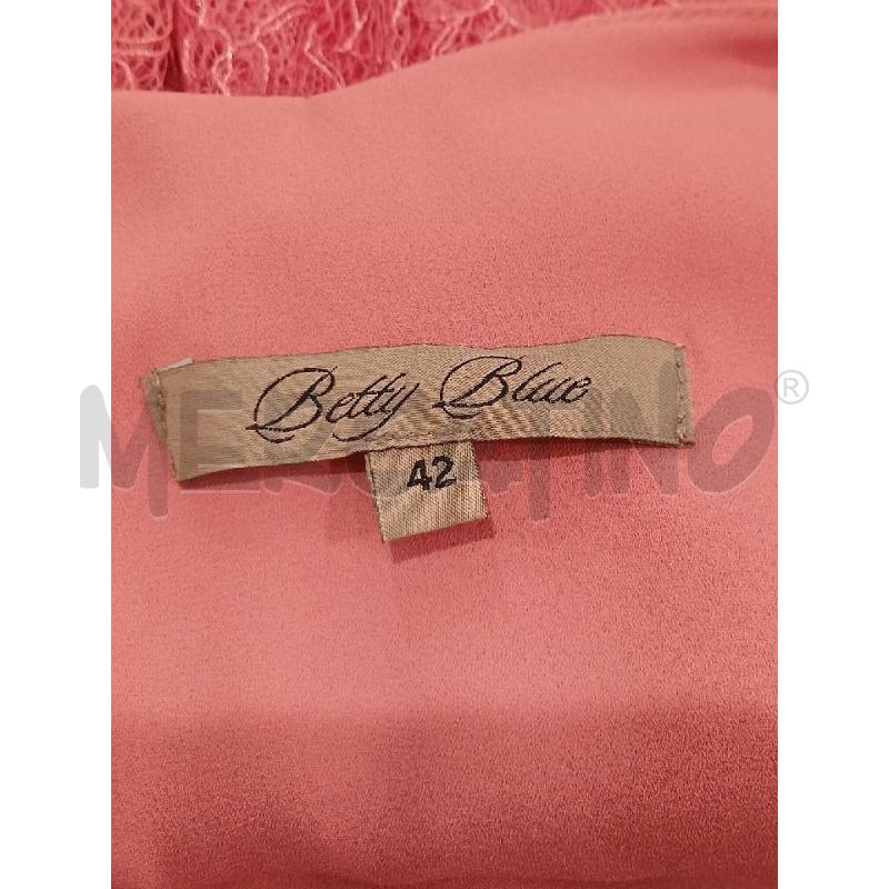 VESTITO DONNA BETTY BLUE ROSA FANT FIORI TRAFORATA | Mercatino dell'Usato Salerno fratte 3