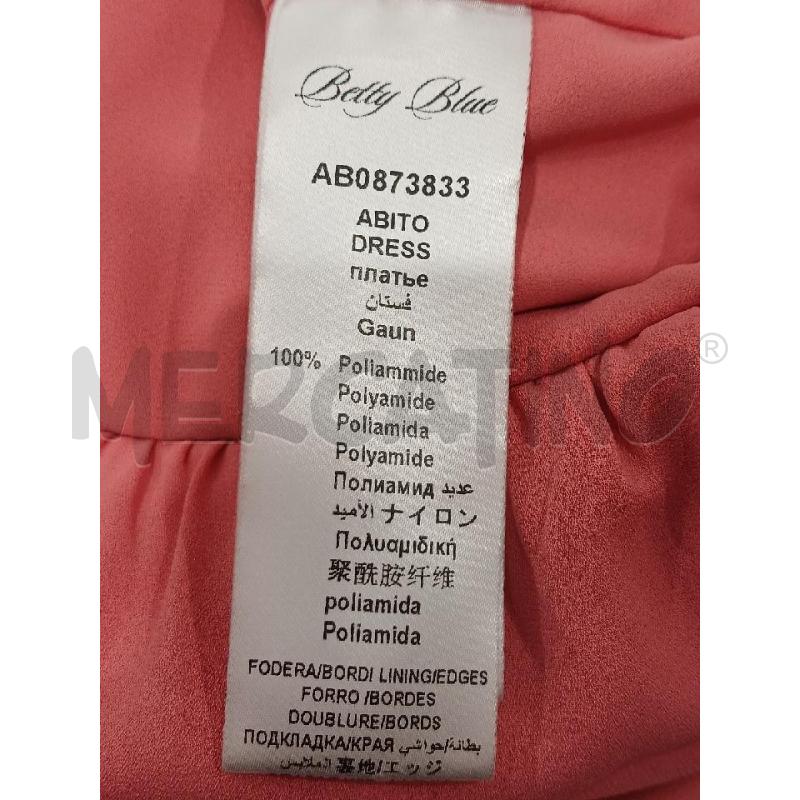 VESTITO DONNA BETTY BLUE ROSA FANT FIORI TRAFORATA | Mercatino dell'Usato Salerno fratte 4