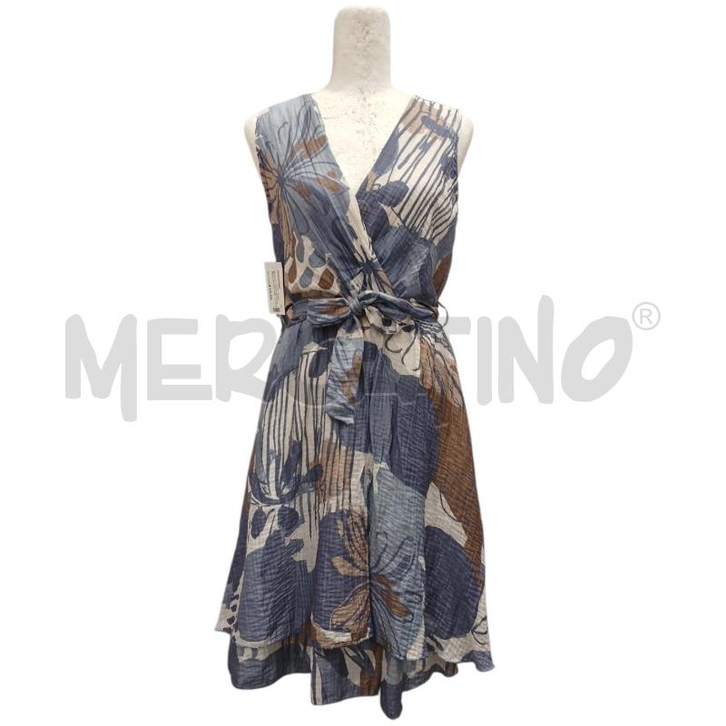 VESTITO DONNA BLOOMA FASHION FANT AZZURRA BIANCA BEIGE TG.42/44 | Mercatino dell'Usato Salerno fratte 1