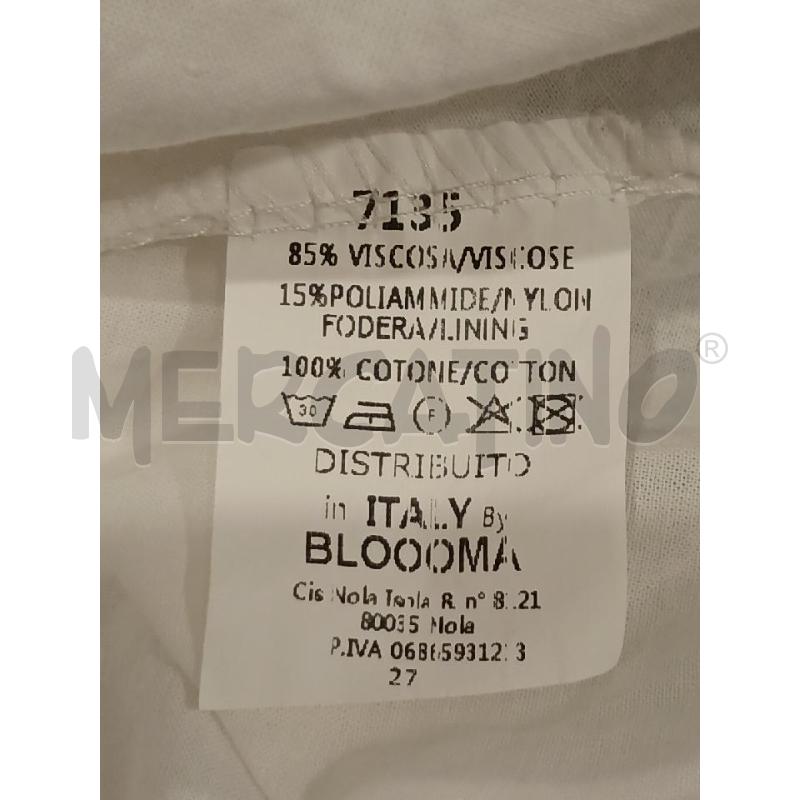VESTITO DONNA BLOOMA FASHION FANT AZZURRA BIANCA BEIGE TG.42/44 | Mercatino dell'Usato Salerno fratte 4