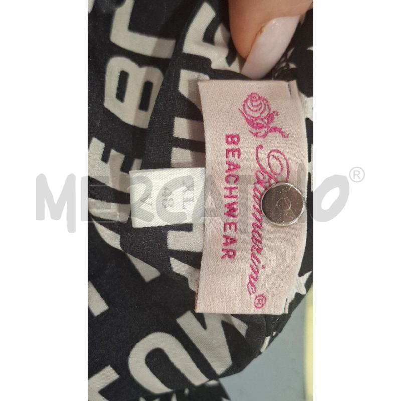 VESTITO DONNA BLUMARINE BASE NERA SCRITTE BIANCHE | Mercatino dell'Usato Salerno fratte 3
