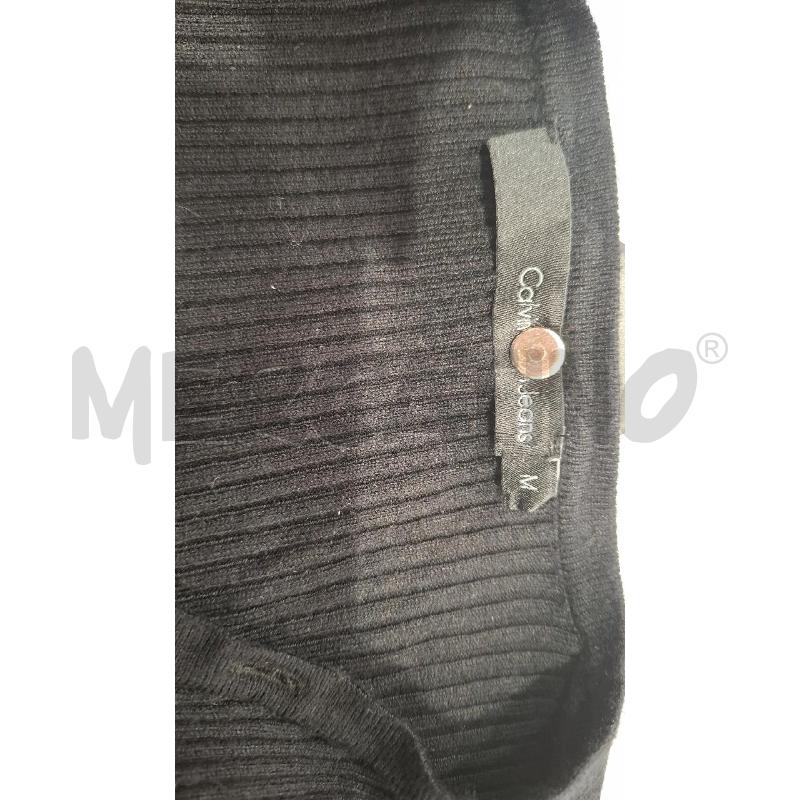 VESTITO DONNA CALVIN KLEIN NERO FILO DORATO ALL'ASCELLATG. M | Mercatino dell'Usato Salerno fratte 3