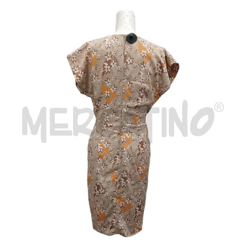 VESTITO DONNA CAMOMILLA BEIGE FIORI ARANCIO BIANCO | Mercatino dell'Usato Salerno fratte 2