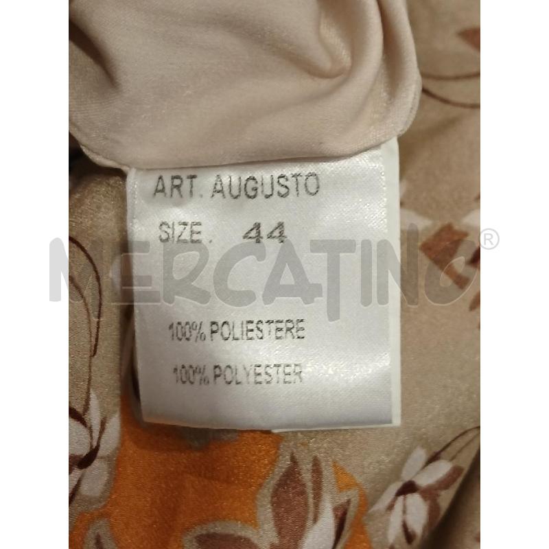 VESTITO DONNA CAMOMILLA BEIGE FIORI ARANCIO BIANCO | Mercatino dell'Usato Salerno fratte 4