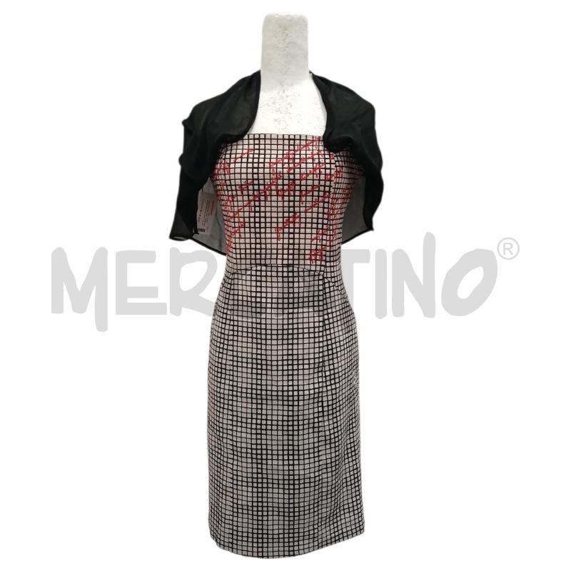 VESTITO DONNA CAMOMILLA BIANCO RIGHE NERE | Mercatino dell'Usato Salerno fratte 1