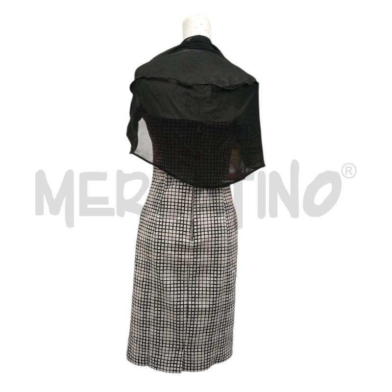 VESTITO DONNA CAMOMILLA BIANCO RIGHE NERE | Mercatino dell'Usato Salerno fratte 2