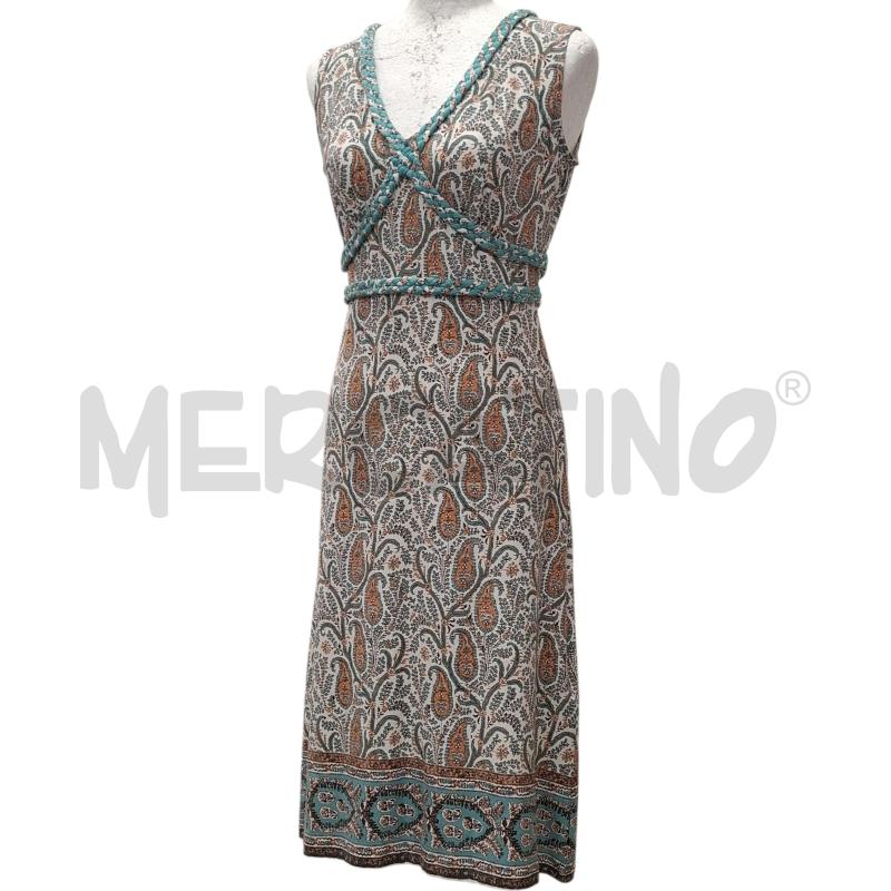 VESTITO DONNA CAMOMILLA FANT. CELESTE ARANCIO | Mercatino dell'Usato Salerno fratte 1