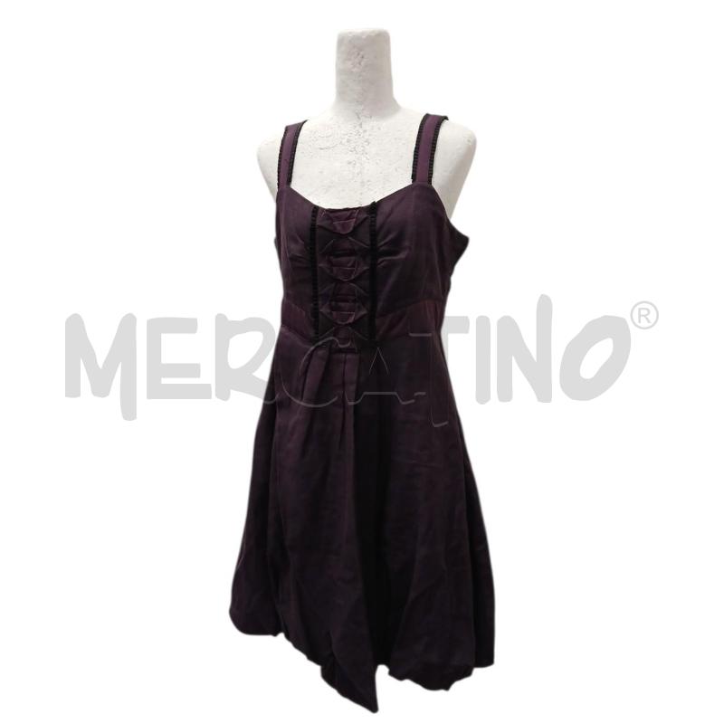 VESTITO DONNA CAMOMILLA VIOLA 100X100 LINO | Mercatino dell'Usato Salerno fratte 1