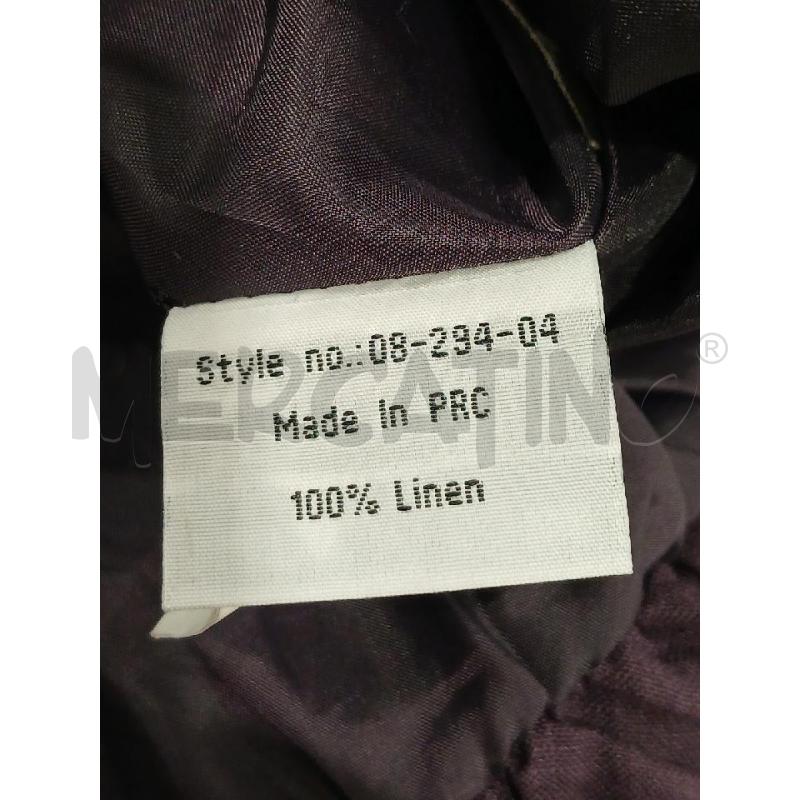 VESTITO DONNA CAMOMILLA VIOLA 100X100 LINO | Mercatino dell'Usato Salerno fratte 4