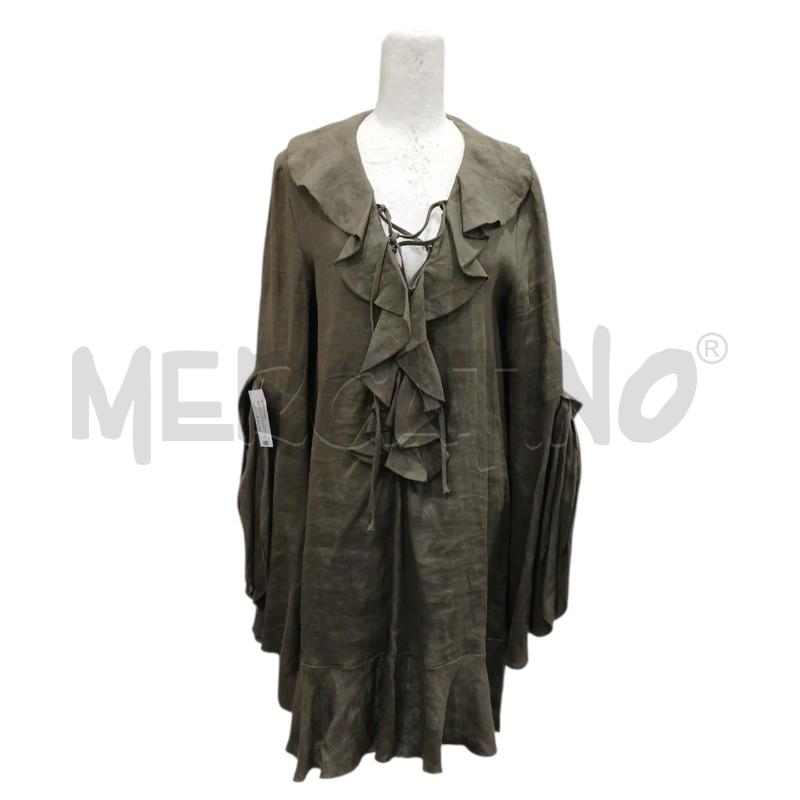 VESTITO DONNA CARLA BY ROZARANCIO VERDE IN LINO | Mercatino dell'Usato Salerno fratte 1