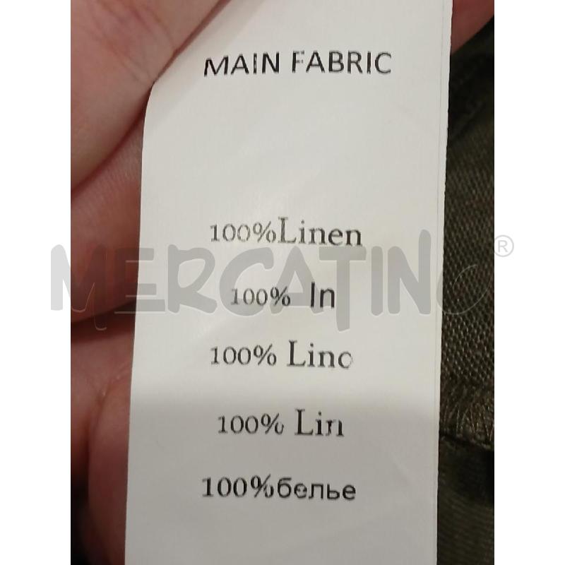 VESTITO DONNA CARLA BY ROZARANCIO VERDE IN LINO | Mercatino dell'Usato Salerno fratte 4