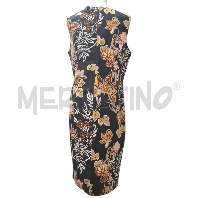 VESTITO DONNA CARLA FERRONI NERO FANT. FIORI TG. 48 | Mercatino dell'Usato Salerno fratte 2